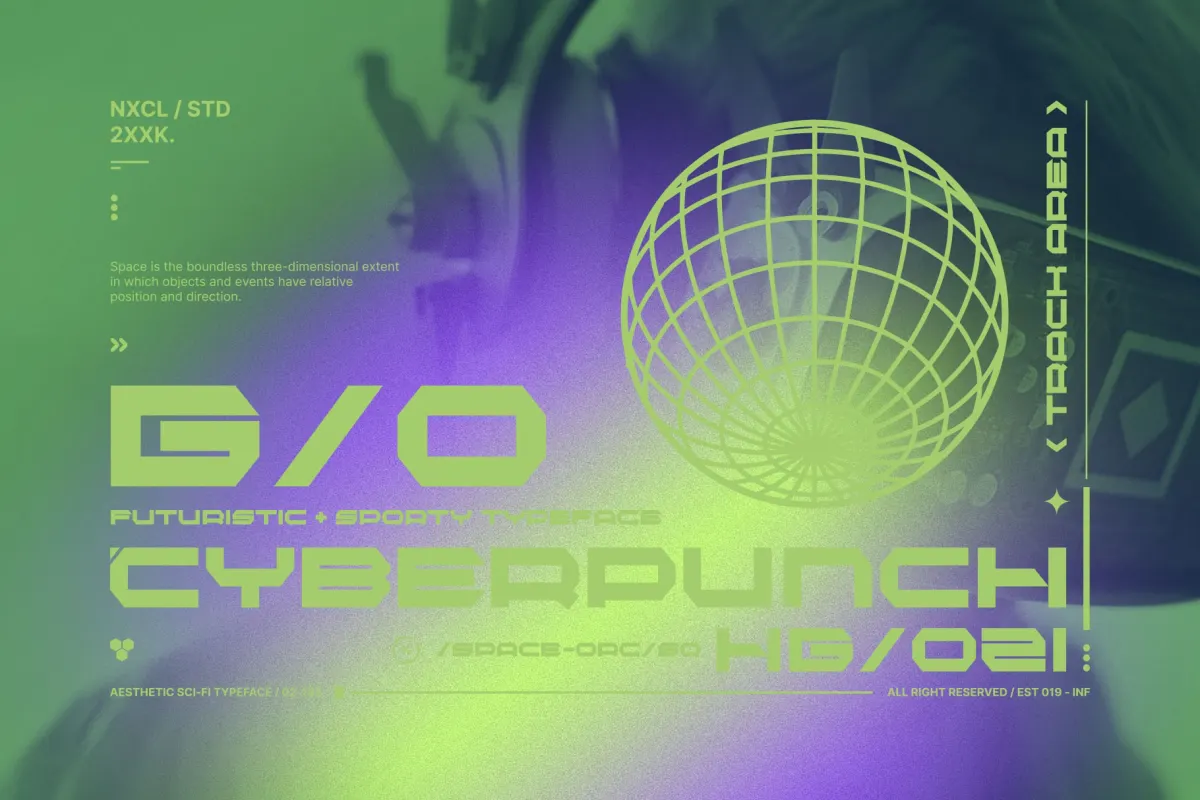 Bexago - Geometric Futuristic Font