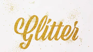 Gold Glitter Text Effect