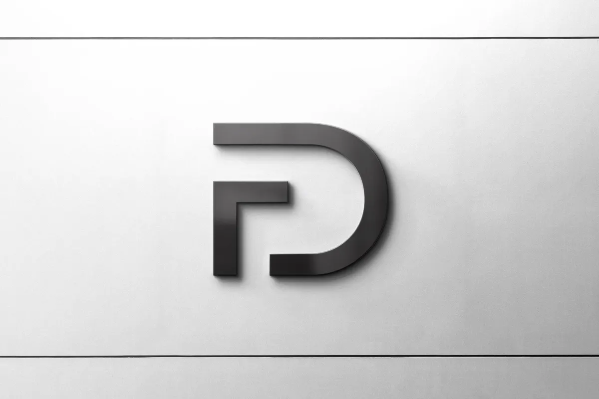3D Front Logo Mockup Concrete Wall