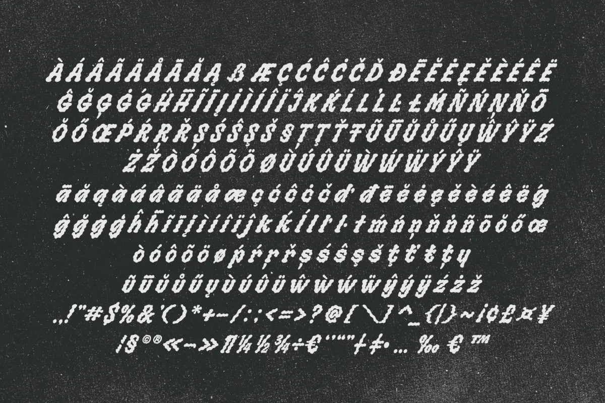 Bloobies –  Distressed Hand Drawn Display Font