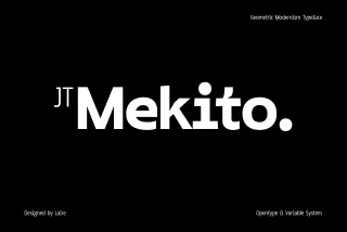 JT Mekito - Geometric Sans Font Family
