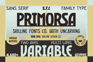 SFC Primorsa - 1920s Art Deco Font