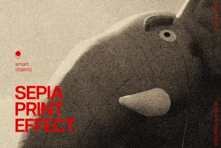 Sepia Print Photo Effect