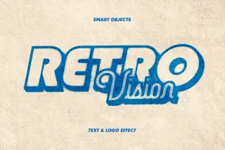 Retro Vision Text Effect