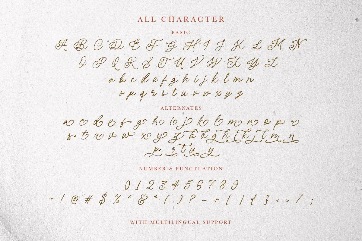 Les Palmiers - Handwritten Script