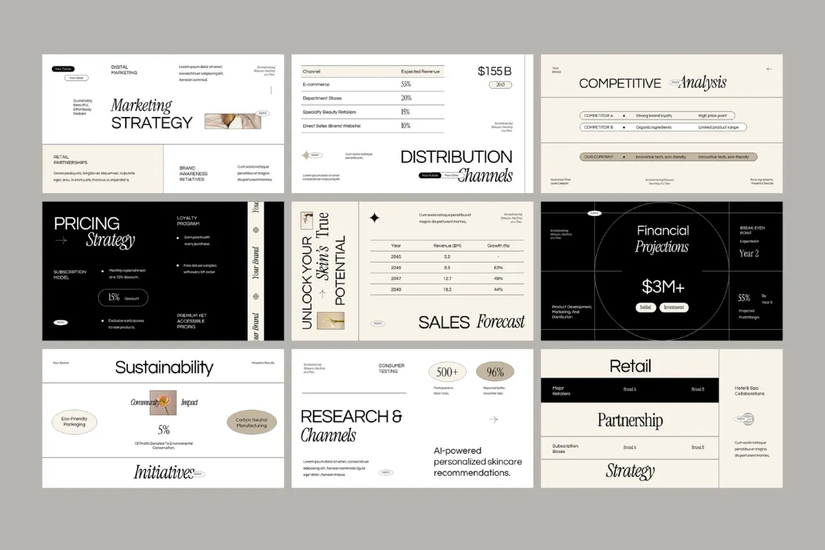 Cosmetic Launch Presentation Keynote Template
