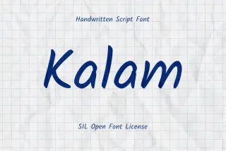 Kalam Handwritten Font