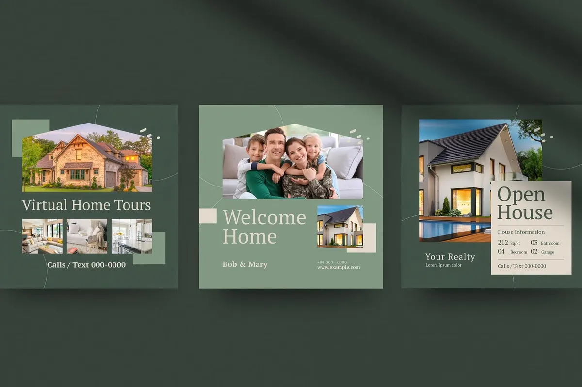 Realtor — 15 Instagram Post Templates