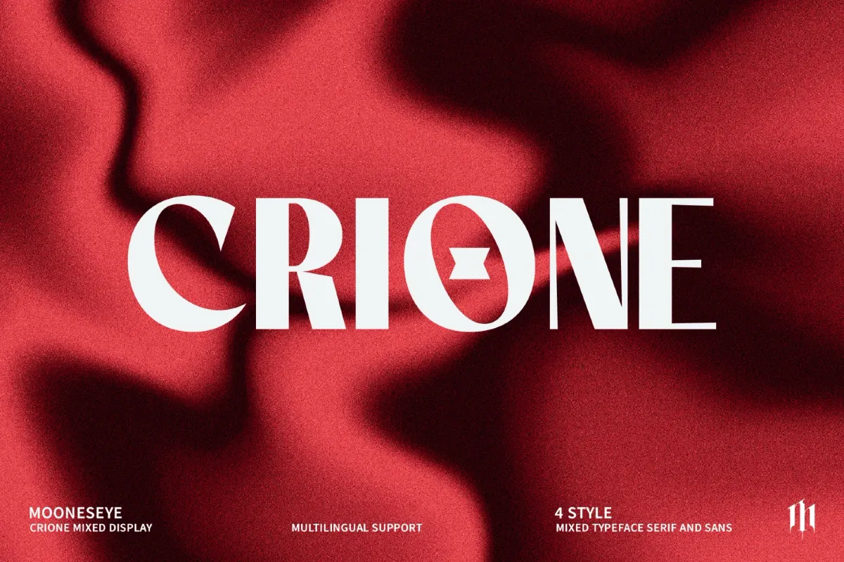 Crione - Bold Mixed Display Font