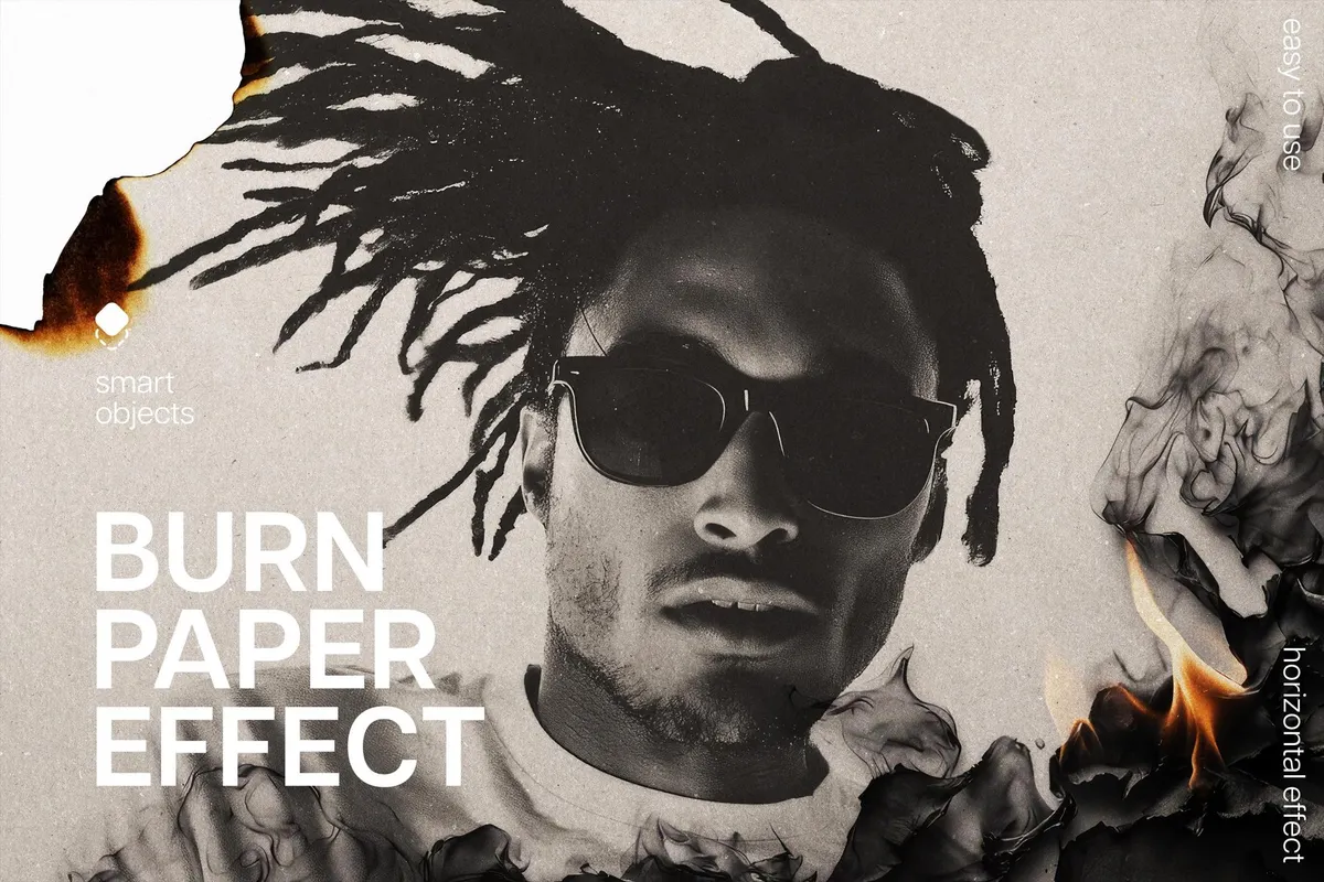Burn Paper Photo Effect