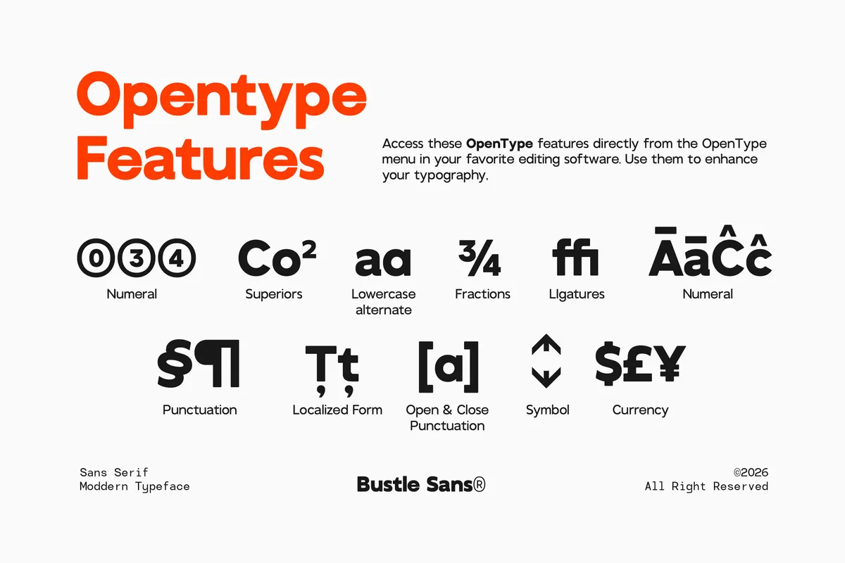 GC Bustle Sans - Modern Variable Sans Font