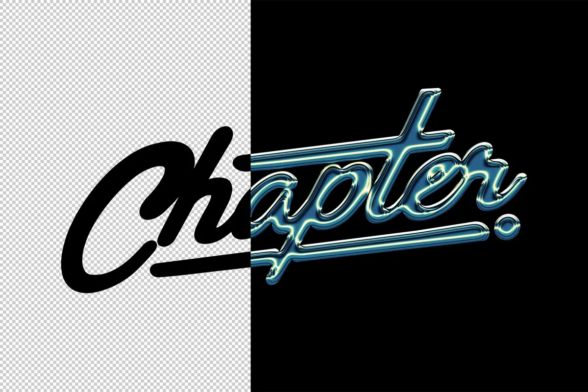 Vintage Steel Chrome Effect