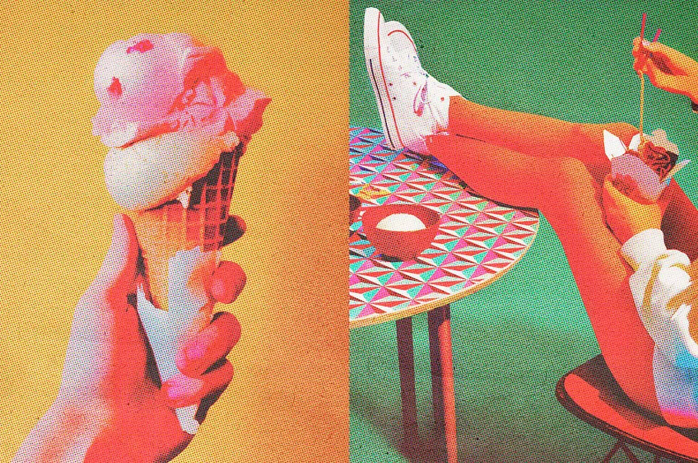 Halftone Postcard Photo Effect