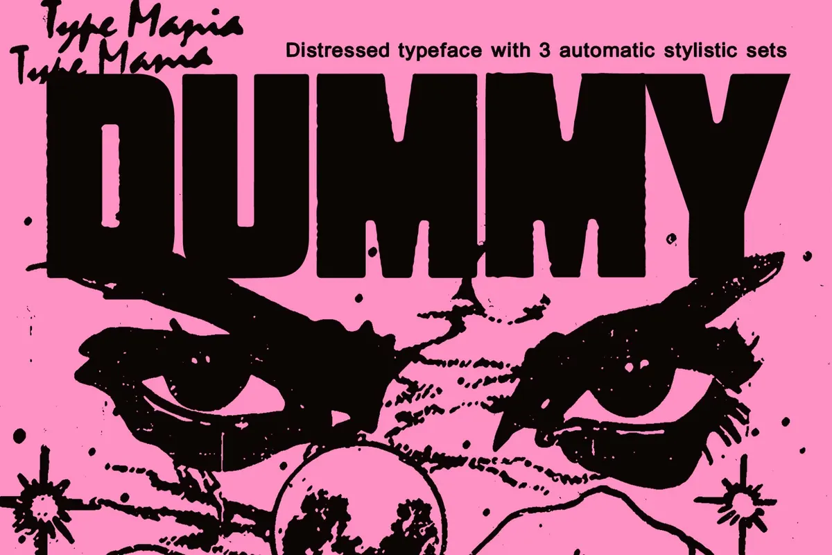 Dummy TM — Bold Distressed Type