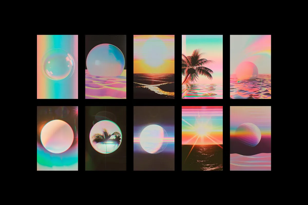 Vaporwave Collage Kit