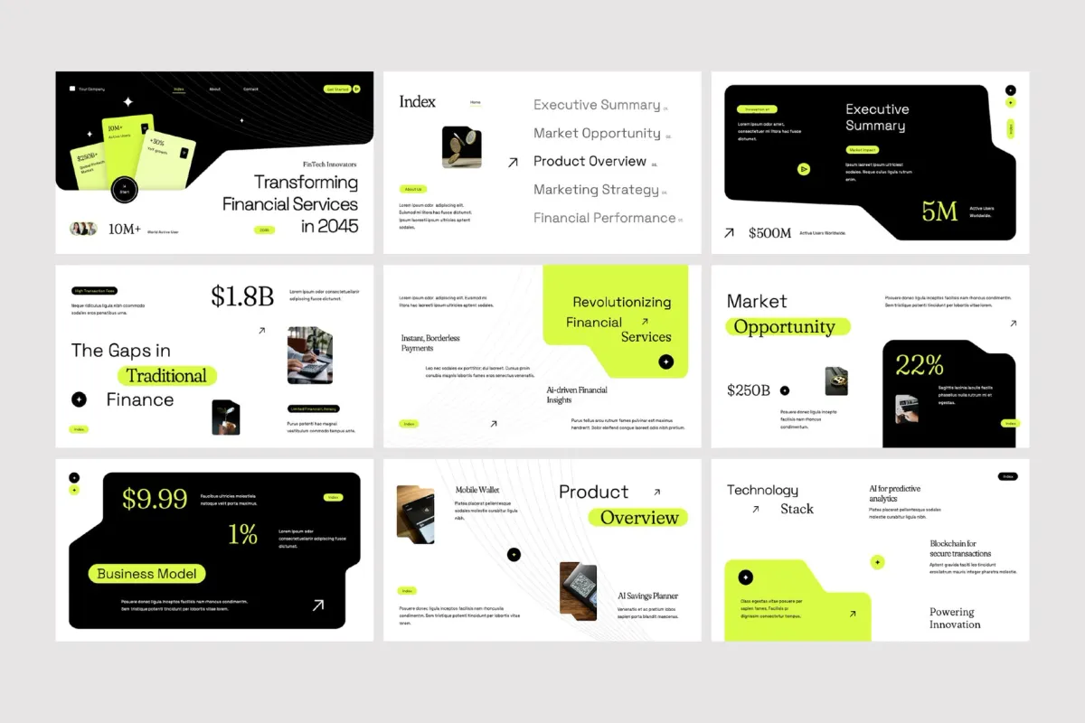Financial Technology Keynote Template