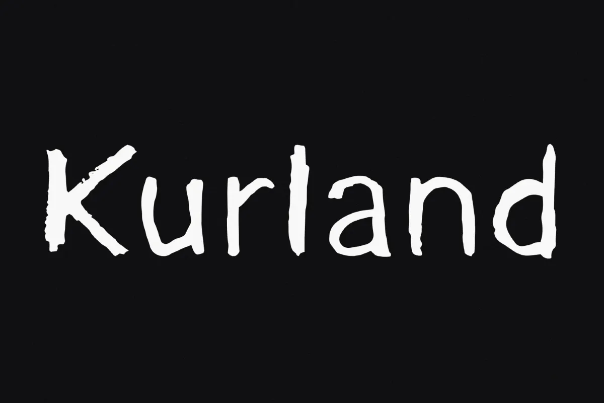 Kurland - Rough Brush Font