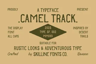 Camel Track - Rustic Vintage Font