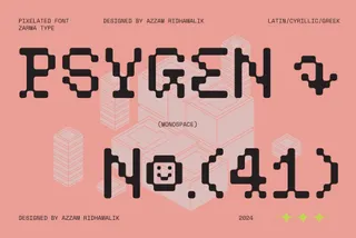 Psygen — Modern Pixel Font
