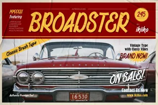 Broadster - Classic Brush Font