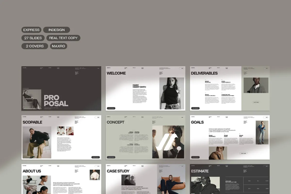 Maxro | Brand Proposal Template