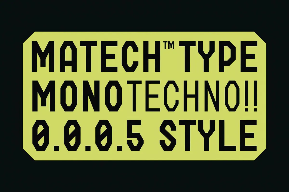 Matech Monospace Techno Font