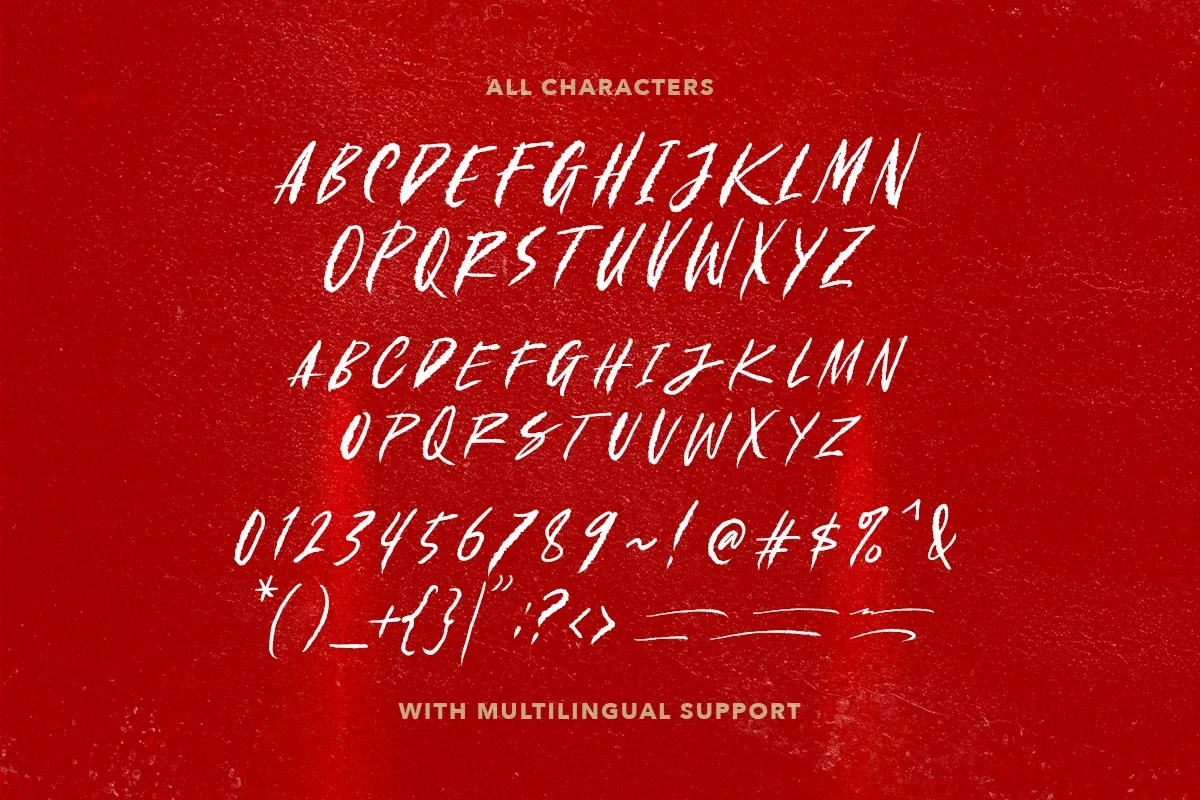 Under Terror - Creepy Rough Font