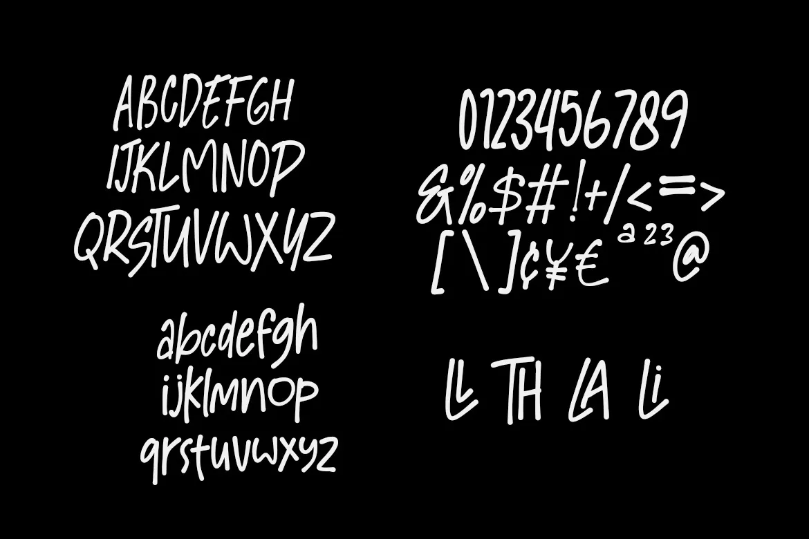 Screate Brush - Handwritten Brush Marker Font