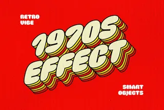 70s Retro Vibe Text Effect