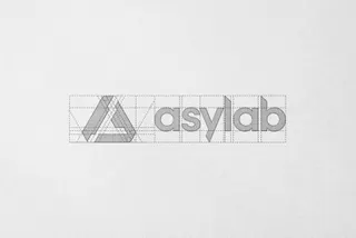 Blueprint-Style Logo Mockup