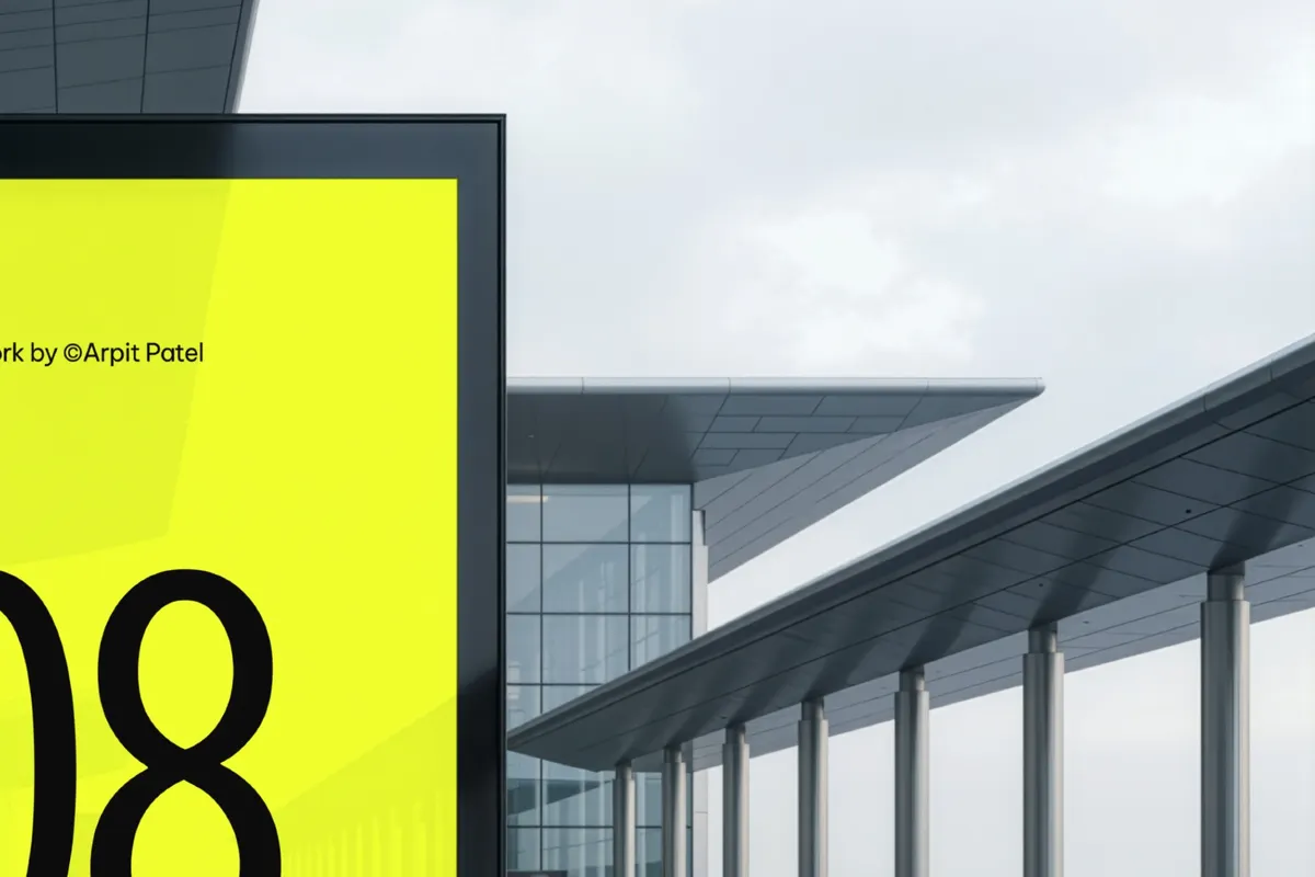 Airport Screen Mockup