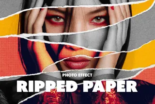 Ripped Paper Photo Effect