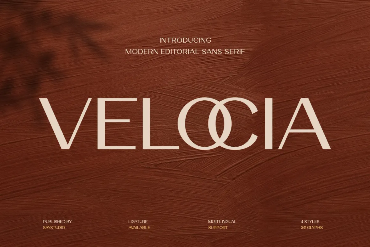 Velocia - Modern Editorial Sans Font