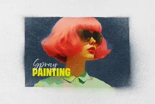 Graffiti Spray Painting Photo Effect
