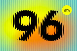 Distorted Lines Glass Text Effect