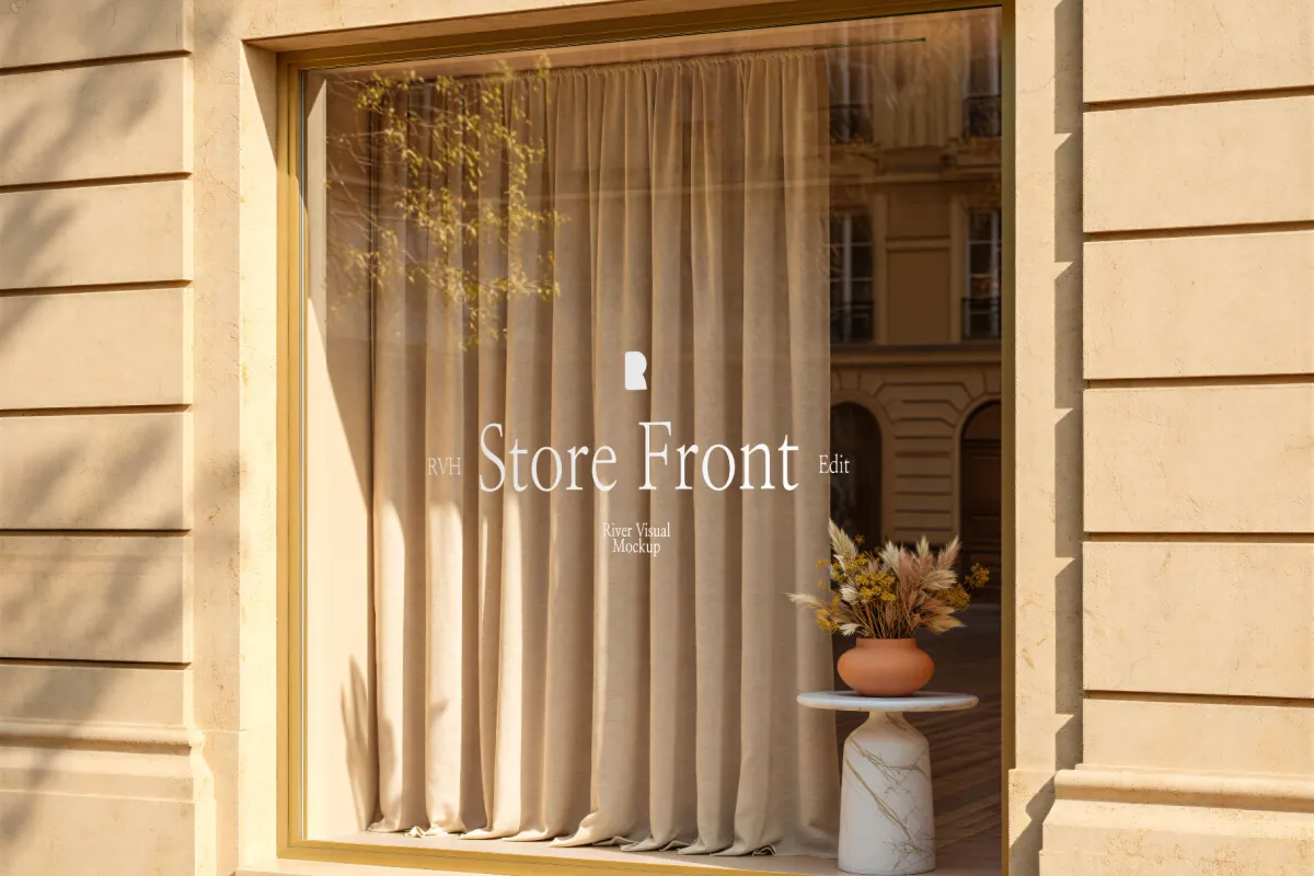 Elegant Storefront Mockup