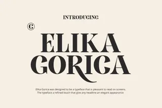 Elika Gorica Display Font