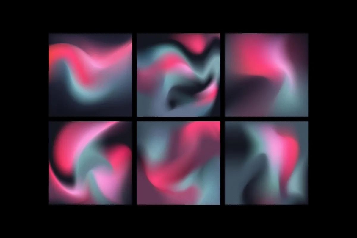 Soft Gradient Texture Shapes