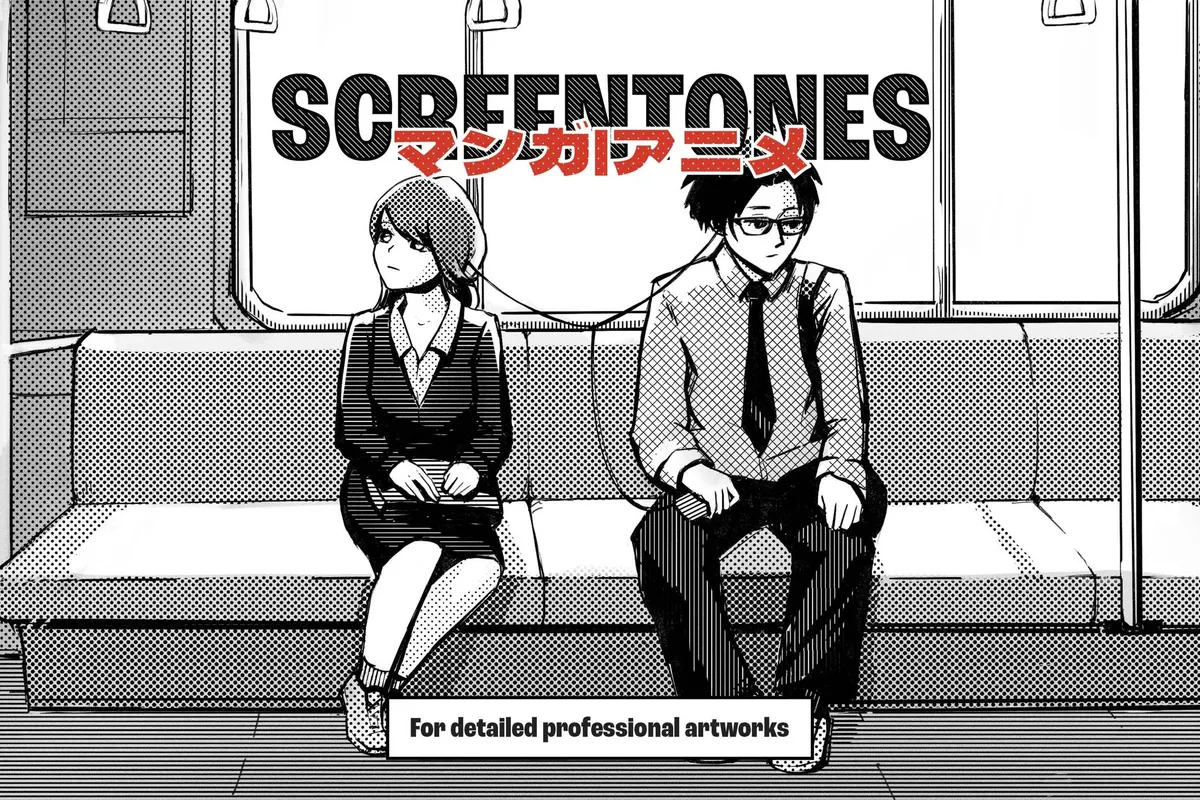 Manga Screentone Procreate Brushes