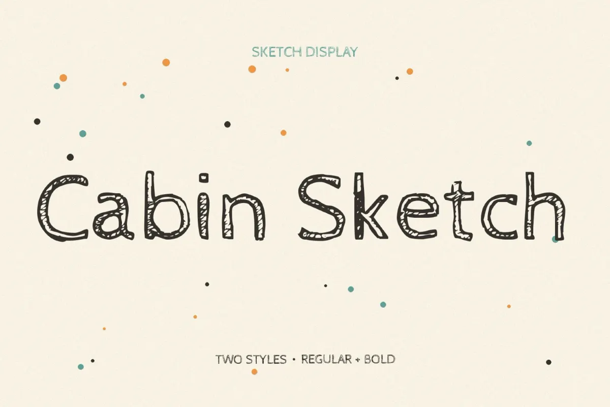 Cabin Sketch Font