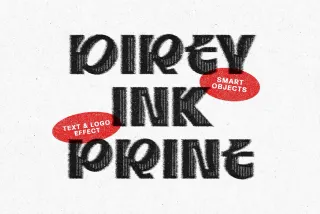 Dirty Ink Print Effect
