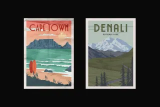 Retro Poster Mockup