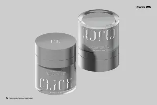 Cosmetic Jar Mockup