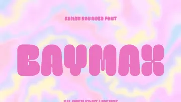 Baymax - Kawaii Playful Font