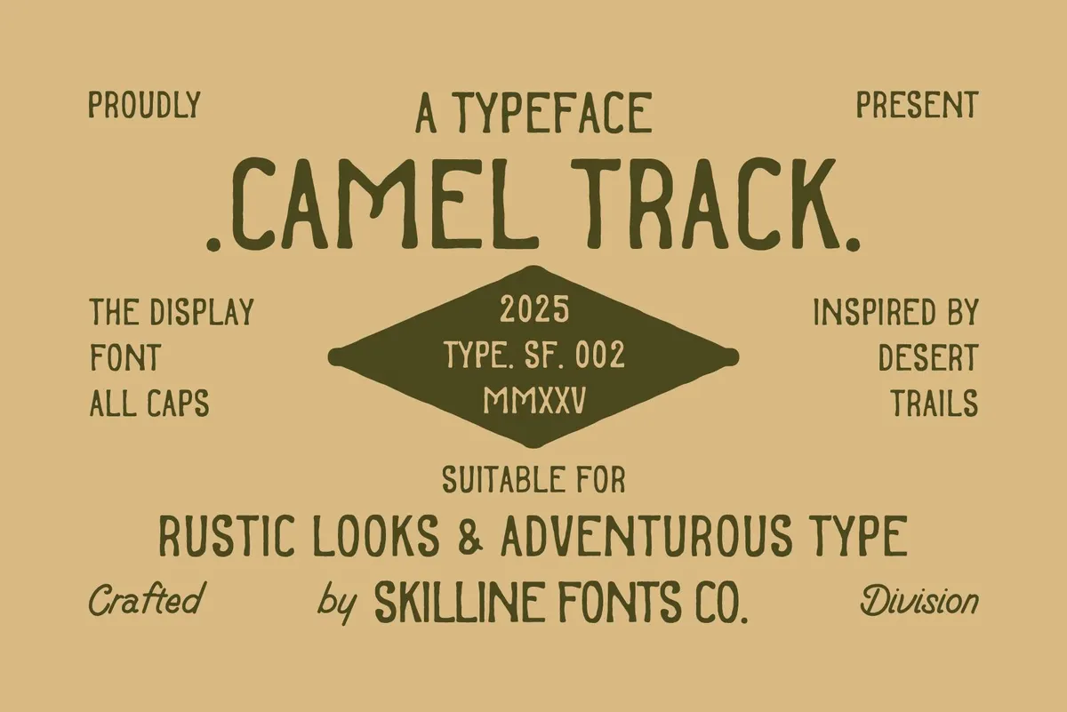 Camel Track - Rustic Vintage Font