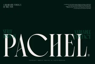 TRT Pachel - Luxury Editorial Serif Font