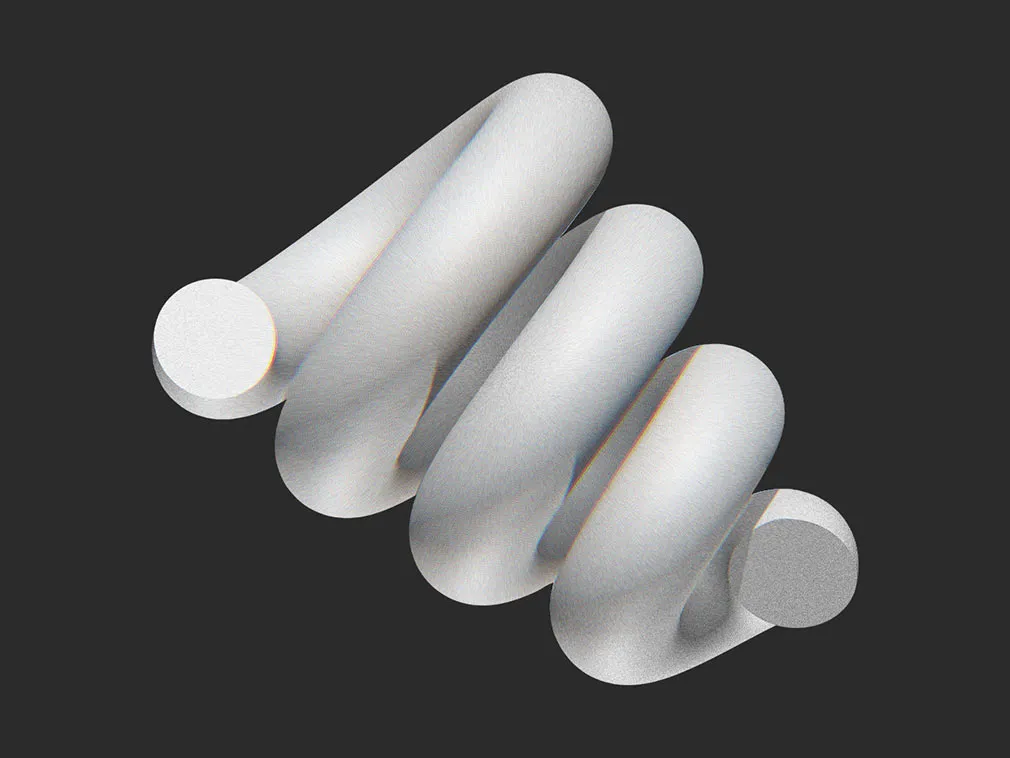 3D Shapes With Glitch Effect