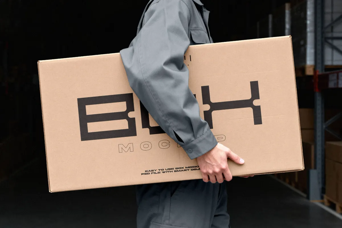 Delivery Box Mockup