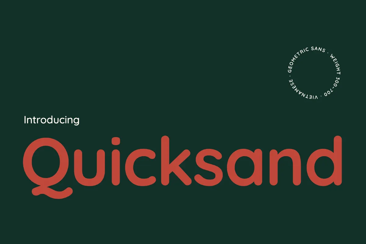 Quicksand - Free Rounded Sans