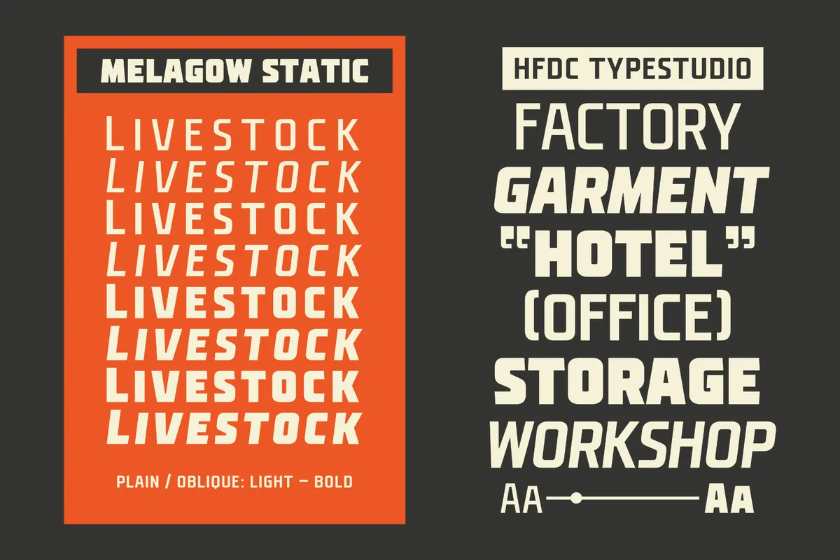 Melagow - Variable Display Sans Font